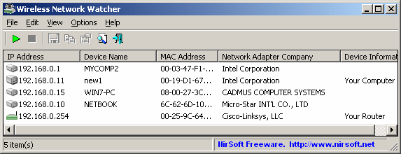 Find Mac Address software, free download